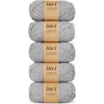 İnci Cotton Inci Cotton Gri Rengi Koton 5'li Pamuk Örgü Ipi Ipliği 100G 250M