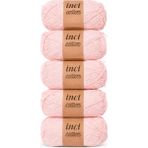 İnci Cotton Inci Cotton Pembe Rengi Koton 5'li Pamuk Örgü Ipi Ipliği 100G 250M