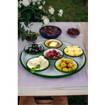 İnci Emaye 7 Parça Küçükboy Emaye Kahvaltı Seti, Sunum, Kahvaltı Tabağı, Reçellik, Zeytin, Peynir Tabağı, Çeyiz