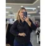 İnci Ersöz Pamuklu Soft Keten Gömlek Siyah 1299 - 36