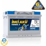 İnci Inci Formul A Taurus 12 V 72 Ah 700 Cca En Akü 2025