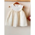 Inci Kız Bebek Elbisesi - Ekru - Krem - 2 Yaş