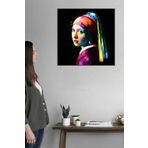 İnci Küpeli Kız Johannes Vermeer Rönesans dönemi. Klasikler Kanvas Tablo. Diğer Temalar: Atatürk, Van Gogh, Mona Lisa, The Kiss, Öpücük ve diğer başyapıtlar Duvar Panosu. Cover Retro (50x50)