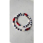 İnci Lapis Lazuli Mercan Kolye