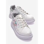 inci mark Kız Çocuk Beyaz Rugan Sneaker Ayakkabı Filet
