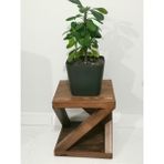 İnci Mobilya Ahşap Saksı Altlığı - Kahve - 35x25x25