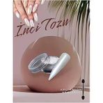 Inci Tozu Nail Kalici Oje Tirnak Süsleme Beyaz