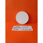 İnci Tuval 20 cm Daire Yuvarlak Tuval Profesyonel 1.kalite Pamuk 380GR/M2 Dokulu Astarlı Gergin Arkadan Zımbalı - Beyaz