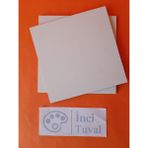 İnci Tuval 20 x 20 cm Pres Mdf Plaka 2 Adet Yüzey Dokulu Kompozit Boyanabilir Mdf Kalınlık 5 mm