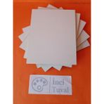 İnci Tuval 30 x 40 cm Pres Mdf Plaka 5 Adet Yüzey Dokulu Kompozit Boyanabilir Mdf Kalınlık 5 mm
