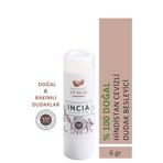 INCIA %100 Doğal Dudak Besleyici Hindistan Cevizi Bitkisel Nemlendirici Dudak Bakım Kremi 6 gr