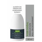 Incia %100 Doğal Roll-On Deodorant Erkeler Için Ter Kokusu Önleyici Lekesiz 50Ml