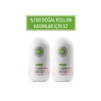 Incia Doğal Kadınlar İçin 2x50 ml Roll-On Deodorant