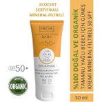 INCIADoğal Bebek Güneş Kremi SPF50 Mineral Filtreli Hassas Ciltler İçin Leke Karşıtı 50 ml