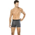 İncili Erkek Modal Boxer – Yumuşak Dokulu, Nefes Alan Esnek Iç Giyim - Füme - 2XL