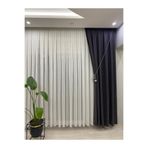 İNCİLİFE Lacivert Ada Fonluk 1/3 Sık Pileli Fon Perde, 90 x 260 cm ADAFONLC3PİLE