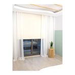 İNCİLİFE Mat Polyester Stor Perde, Alüminyum Kasalı, 145 x 260 cm, Krem İCL1401-62