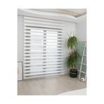 İNCİLİFE Zebra Stor Perde, Alüminyum Kasalı, Beyaz, 145 x 260 cm İCL9000-62
