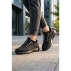 İncim Siyah Günlük Büyük Beden Erkek Sneaker Yazlık Fileli Spor Ayakkabı