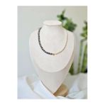 İnciora Jewelry Gerçek Doğal Siyah & Beyaz İnci Kolye