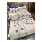 incisecrethome %100 Pamuk Saten Nakış İşlemeli /Yatak Örtüsü ve Nevresim Takımı - Çift Kişilik / 7 parça/ | ZERAFET