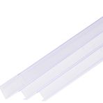 INCREWAY Geçmeli dolap kapısı koruması, şeffaf plastik kenar koruması, mutfak dolabı, tabure, ayak rayları, sandalye basamaklarını çatlamaya karşı korumak için, 18 – 20 mm kalınlık için uygun, 8 adet
