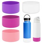 Incycall Hydro Flask Cup aksesuarı için 4'lü paket - Hydro Flask32-40oz için silikon koruyucu manşet, Owala FreeSip/Flip40oz için, Yeti Rambler 36 oz (pembe serisi) için