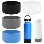 Incycall Hydro Flask Cup aksesuarı için 4'lü paket – Hydro Flask32-40oz için silikon koruyucu manşet, Owala FreeSip/Flip40oz için, Yeti Rambler 36 oz (siyah seri) için