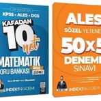İndeks 2025 Ales Matematik Soru Bankası + Sözel Yetenek 5 Deneme 2 Li Set