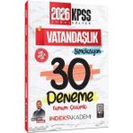 İndeks Akademi 2026 Kpss Vatandaşlık Simülasyon 30 Deneme Çözümlü - Emrah Vahap Özkaraca İndeks Akademi Yayıncılık