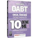 İndeks Akademi Yayıncılık MEB-AGS Okul Öncesi Öğretmenliği 10 Denemex Çözümlü Sınav Bilgisi ile Eğitim Seti