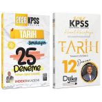 İndeks + Dijika 2026 Kpss Tarih 25 + 12 Deneme 2 Li Set - Aydın Yüce, Kemal Karakaya İndeks Akademi + Dijika Yayıncılık