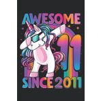 Independently published 11 Year Old Unicorn Dabbing 11th Birthday Girl Unicorn Party Nice: Daily Planner Notepad To Do Schedule, Medium 6x9 Inches, 110 Pages, Printed Cover
