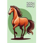 Independently published 2024 Diary: Chestnut Sorrel Andalusian Horse | A5 Week to View Dated from Jan 2024 to Dec 2024 | Weekly Planner Agenda Personal Organiser