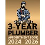 Independently published 3-Year Plumber Appointment Book 2024-2026: Weekly, and Daily Planner for Plumber, Client Contact Details & Notes, Appointments with Date from 8 a.m. to 10 p.m. with 30 minutes slots