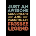 Independently published Accountant Frisbee legend retro: 6"x9", Notes, Notebook, Journal, Diary, 120 Pages lined, Paperback Cover