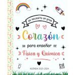 Independently published Agenda 2023 2024: Organizador Planificador Semanal | Regalo Personalizado de fin de año para agradecer a maestras y profesores fisica y química | Agenda maestra 2023 2024 | una Semana en 2 Páginas