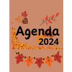 Independently published Agenda diaria, semanal y mensual 2024, Enero a Diciembre, agenda de 8.5x11 estilo otoñal.: Agenda otoñal 2024: Planifica tu año para alcanzar tus sueños