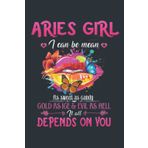 Independently published Aries Girl Lips March April Birthday Zodiac Nice: Notebook Planner - 6 x 9 inch (A5) pages, Daily Planner Journal, Daily Organizer, 120 Pages