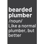 Independently published Bearded Plumber Funny Definition: Daily Planner - Undated Daily Planner for Staying on Track (6" x9")