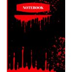 Independently published Black Cover Blood Dripping Up notebook/Journal 7 x 9.5, 200 Page Lined Paperback