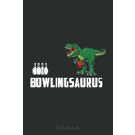 Independently published Bowling Gift Tyrannosaurus Bowler Ball Pin Strike Notebook: Cute Trendy Dinosaur Wide Ruled Paper Notebook Journal | Pretty Wide Blank Lined Workbook ... for Home School College for Writing Notes