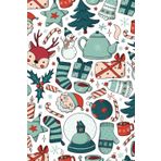 Independently published Christmas Blank and Wide Ruled Lined Notebook Journal, Theme 34, for Xmas Kids Friends Gift Home School Party Favor Supplies, 100 Pages A5 (6 x 9), Misa Blond