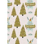 Independently published Christmas Blank and Wide Ruled Lined Notebook Journal, Theme 38, for Xmas Kids Friends Gift Home School Party Favor Supplies, 100 Pages A5 (6 x 9), Misa Blond