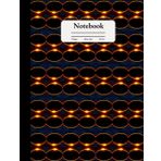 Independently published College Ruled Golden Rings Horizontal Digital Pattern Design Notebook 8.5"X11" 110 Pages