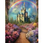 Independently published Composition Notebook: Blue Castle and Rainbow in the Sky
