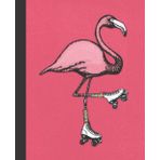 Independently published Composition Notebook College Ruled: Flamingo on Roller Skates - Hot Pink