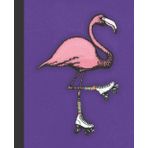 Independently published Composition Notebook College Ruled: Flamingo on Roller Skates - Purple