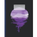 Independently published Composition NoteBook : Dripping Purple Panorama Size 8.5x11 Inches, 110 page Funy Galaxy Christmas Holiday Men With Inspirational Quotes Words Funny Gift For Children Kids Teens Students