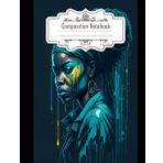 Independently published Composition Notebook Wide Ruled: Ethnic Hairwrap Scarf, Ink Dripping, African Patterns, and Vector Art with Cinematic Lighting Effect